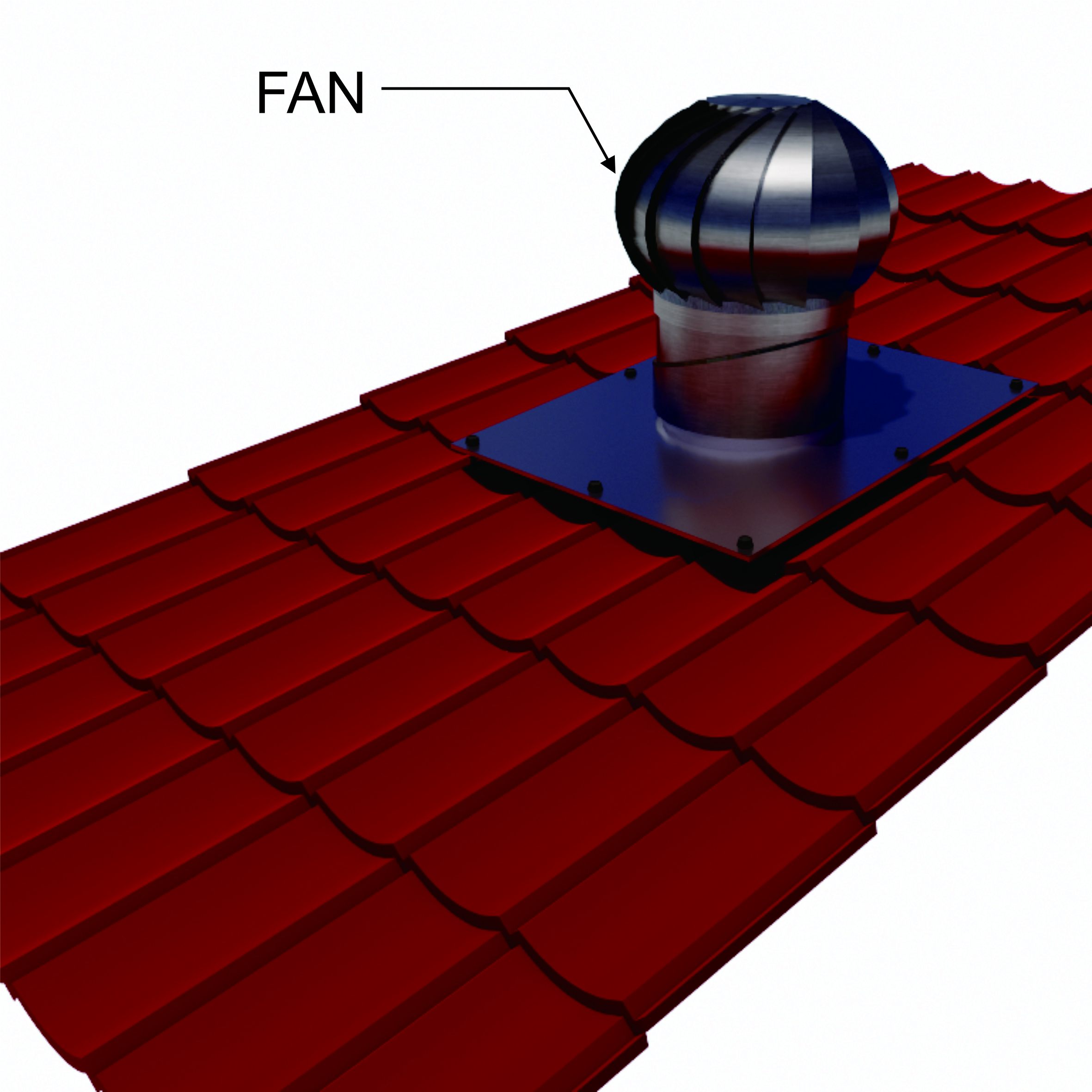 Pasang kepala turbin ke dalam collar, lalu kencangkan sekrup pengikat hingga  terpasang kuat dan aman.