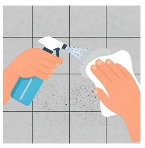 Pembersihan area, area harus benar-benar bersih dan kering, gunakan alkohol atau  pembersih serbaguna untuk memastikan tidak ada residu lemak. Jika permukaan  basah, Viscous tidak akan menempel dengan sempurna.