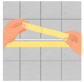 Segera lepas masking tape setelah Viscous diratakan, rapikan Viscous.