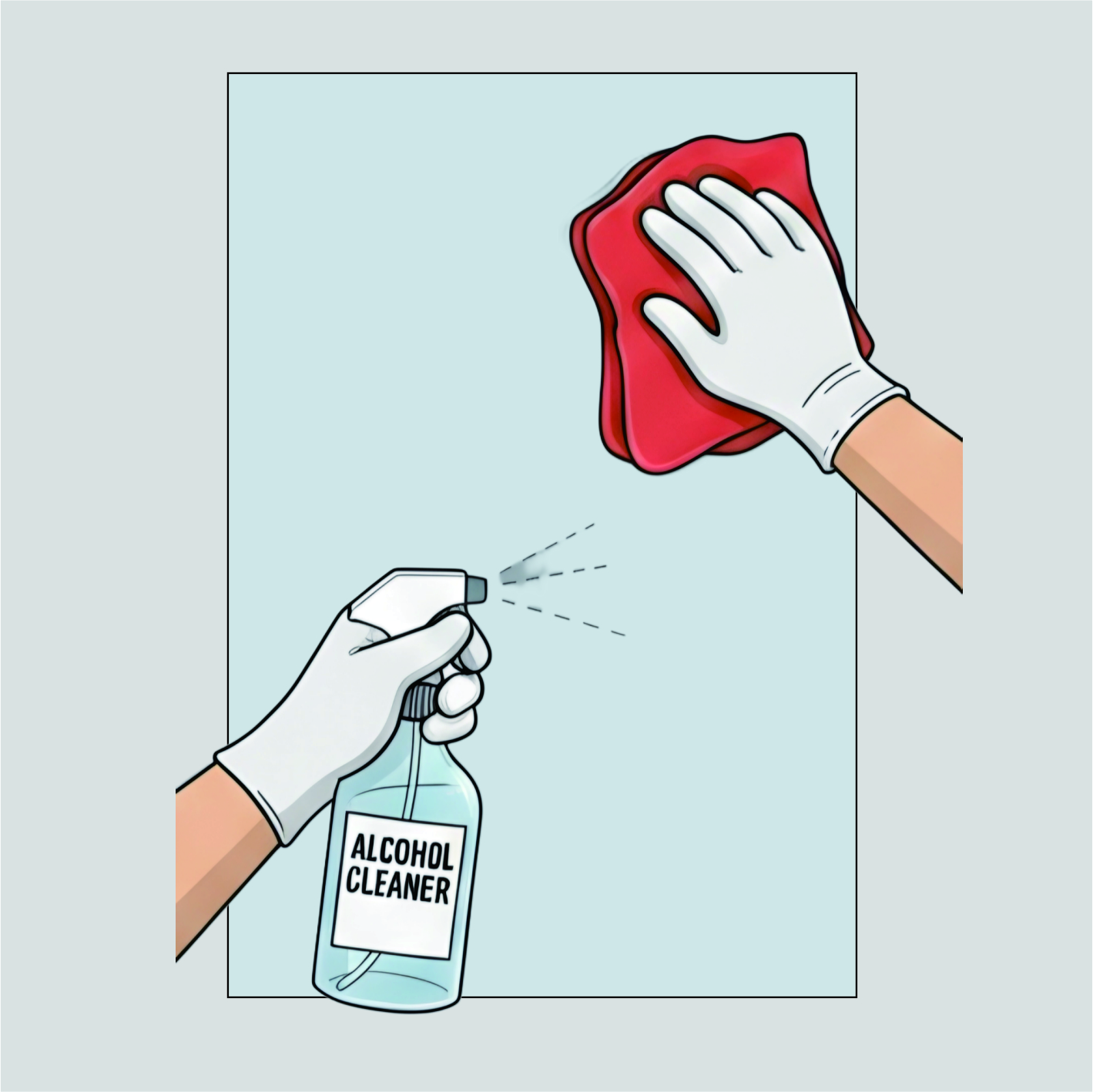 Pastikan area aplikasi benar-benar bersih dan kering. Gunakan alkohol atau cairan pembersih serbaguna untuk menghilangkan debu, kotoran, dan sisa minyak. Permukaan yang basah atau berminyak dapat mengurangi daya rekat Viscobond.