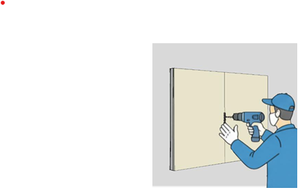 Lakukan proses jointing pada sambungan gypsum menggunakan plamir dan pita  sambungan agar rata. Setalah kering dan diamplas halus, akhiri dengan pengecatan.