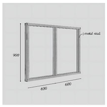 Siapkan rangka dinding sesuaikan dengan layout ruangan. Pastikan jarak antar stud  (rangka vertical) sesuai dengan lebar papan Rockwool 