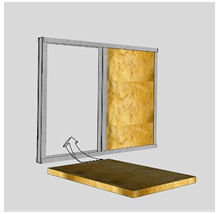 Masukan potongan DUO ROCK ke dalam rongga rangka hingga benar-benar rapat.